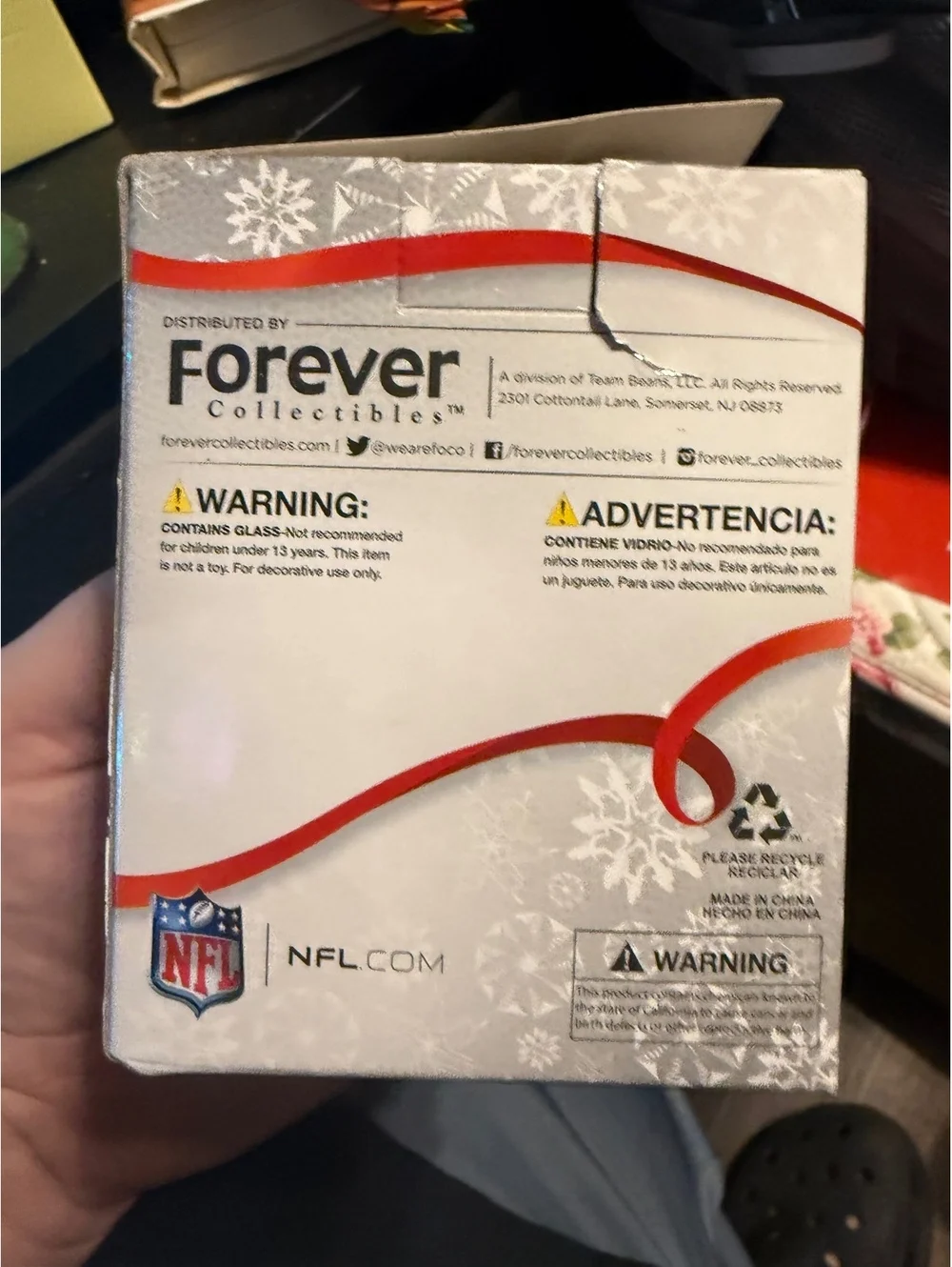 Philadelphia Eagles NFL Glass Ball Ornament